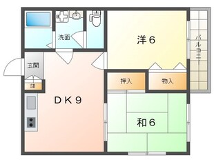 コンフェリア秦の物件間取画像